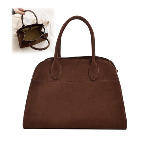 brown suede bag - Picture 1 of 8